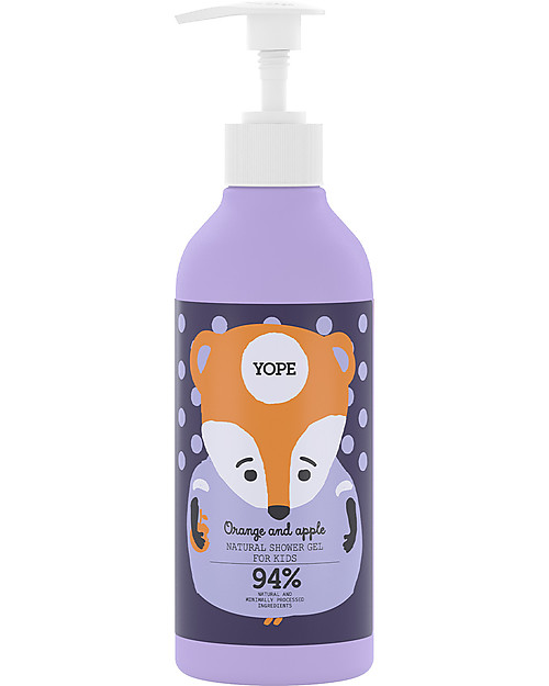 Yope Gel Doccia Bambini 400 ml - Arancia e Mela - Nuova Confezione! Shampoo e Prodotti per il Bagnetto