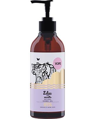 Yope Natural Shower Gel - Lilac and Vanilla - 400 ml - 97% Natural Ingredients Shampoos And Bath Wash