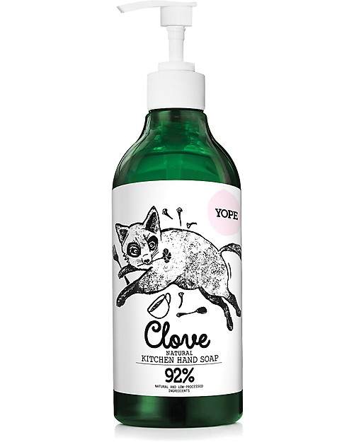 Yope Sapone da Cucina per le Mani, 500 ml - Chiodi di Garofano Creme e Olii