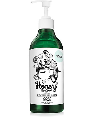 Yope Sapone da Cucina per le Mani, 500 ml - Miele e Bergamotto Detergenza