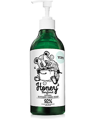 Yope Sapone da Cucina per le Mani, 500 ml - Miele e Bergamotto Detergenza