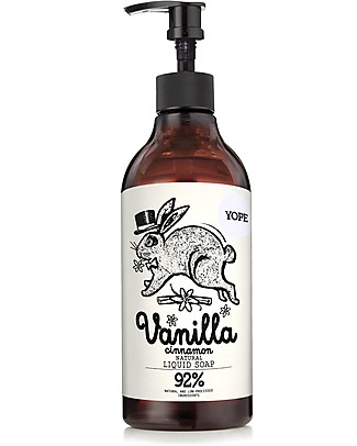 Yope Sapone Idratante Liquido per Mani, 500 ml - Vaniglia e Cannella Detergenza