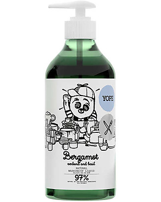 Yope Sapone Liquido per Piatti, 750 ml - Bergamotto, Verbena e basilico Detergenza Casa
