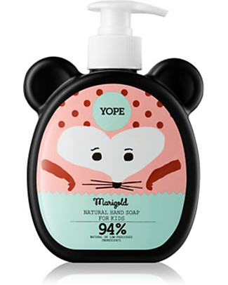 Yope Sapone Mani Naturale per Bambini, 400 ml - Calendula Kit Toilette Neonato