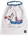 Zac 4 Kids Bavaglino con Elastico - Collezione Venezia, Cobalto/Gondoliere e Volto - 100% Cotone (Perfetto per l'Asilo) Bavagli con Elastico
