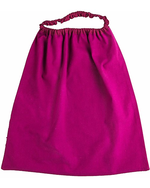 Zac 4 Kids Bavaglino con Elastico - Collezione Venezia, Magenta/Confetti - 100% Cotone (Perfetto per l'Asilo) Bavagli con Elastico