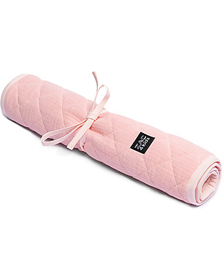 Zac 4 Kids Fasciatoio da Viaggio - Rosa Blush - 100% Matelassé di Cotone Fasciatoi da Viaggio