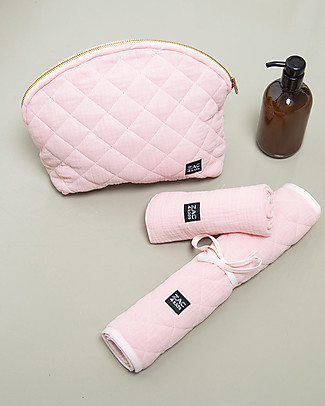 Zac 4 Kids Fasciatoio da Viaggio - Rosa Blush - 100% Matelassé di Cotone Fasciatoi da Viaggio