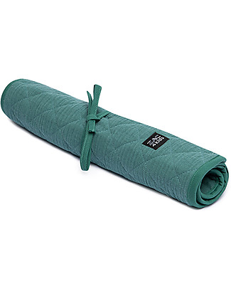 Zac 4 Kids Fasciatoio da Viaggio - Verde Eucalipto - 100% Matelassé di Cotone Fasciatoi Da Viaggio