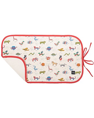 Zac 4 Kids Fasciatoio Portatile, Palio di Siena - Iconic Rosso Fasciatoi da Viaggio