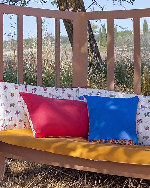 Zac 4 Kids Paracolpi imbottito per Lettino Collezione Palio, Stampa Iconic - 100% Cotone Paracolpi