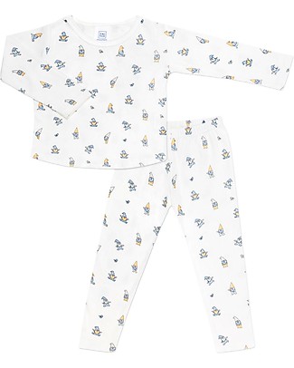 Zac 4 Kids Pigiama Maniche Lunghe Laurino - Collezione Dolomiti - 100% Cotone Biologico Pigiami