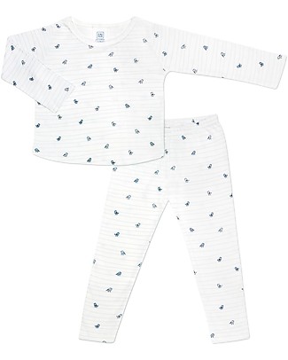Zac 4 Kids Pigiama Maniche Lunghe Martino - Collezione Dolomiti - 100% Cotone Biologico Pigiami
