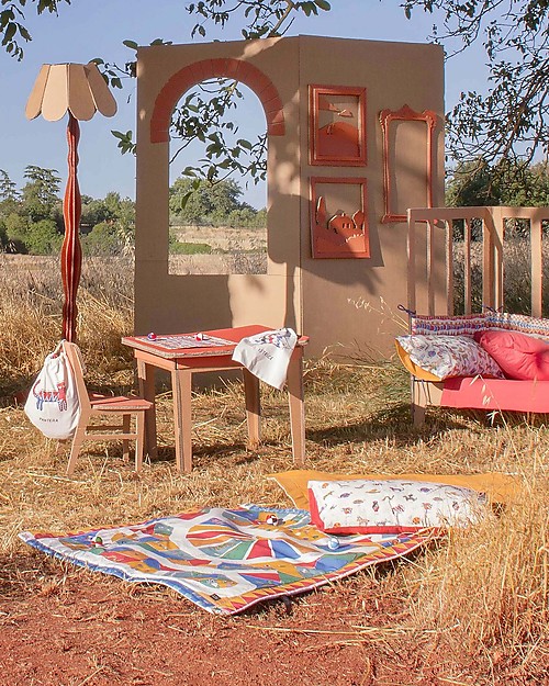 Zac 4 Kids Tappeto Giochi Imbottito Collezione Palio, Campo di Siena, Stimola la Creatività - 100% cotone Tappeti Gioco Imbottiti