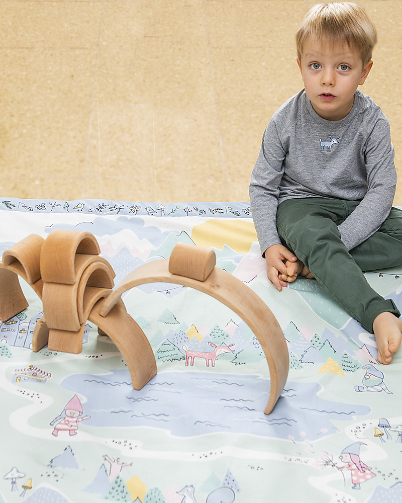 Tappeto Gioco per Bambini e Neonati, pieghevole ed imbottito, grande 150 x  100