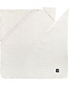 Zac 4 Kids Telo con Cappuccio Abbraccio - Bianco Naturale - 100% cotone - Per un bagnetto senza schizzi! Accappatoi e Asciugamani