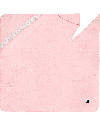 Zac 4 Kids Telo con Cappuccio Abbraccio - Rosa Blush - 100% Spugna di Cotone Accappatoi e Asciugamani