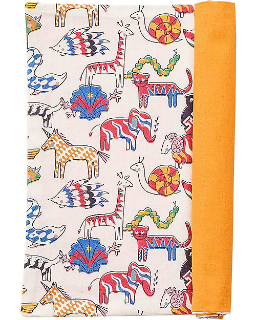 Zac 4 Kids Tovaglietta Americana Collezione Palio, Jungle con Retro Ocra - 100% cotone Tovagliette_