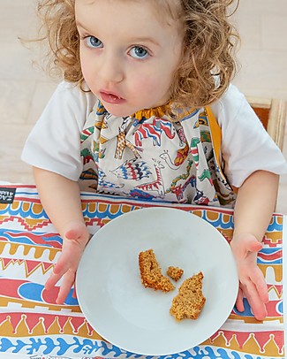 Zac 4 Kids Tovaglietta Americana Collezione Palio, Stripes con Retro Blu - 100% cotone Set Pappa
