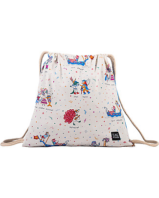 Zac 4 Kids Zainetto Morbido - Collezione Venezia, Cobalto/Maschera - Perfetto per l'Asilo Zainetti