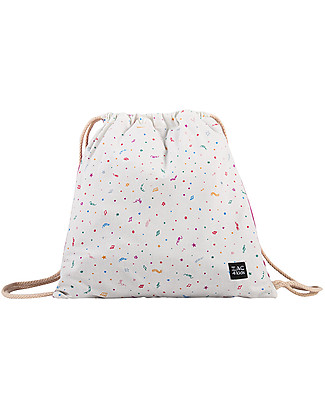 Zac 4 Kids Zainetto Morbido - Collezione Venezia, Magenta/Confetti - Perfetto per l'Asilo Zaini Asilo