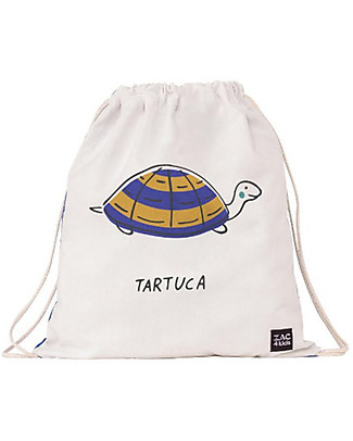 Zac 4 Kids Zainetto Morbido Portrait Collezione Palio, Blu con Tartaruga - Perfetto per l'Asilo Zainetti
