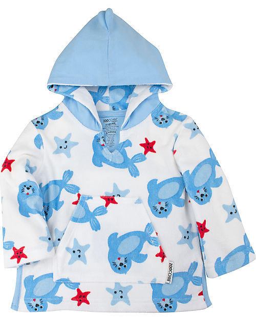 Zoocchini Accappatoio Baby Cover Up UPF 50+ Foca Accappatoi e Asciugamani