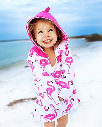Zoocchini Accappatoio Baby Cover Up UPF 50+, Franny il Fenicottero Accappatoi e Asciugamani