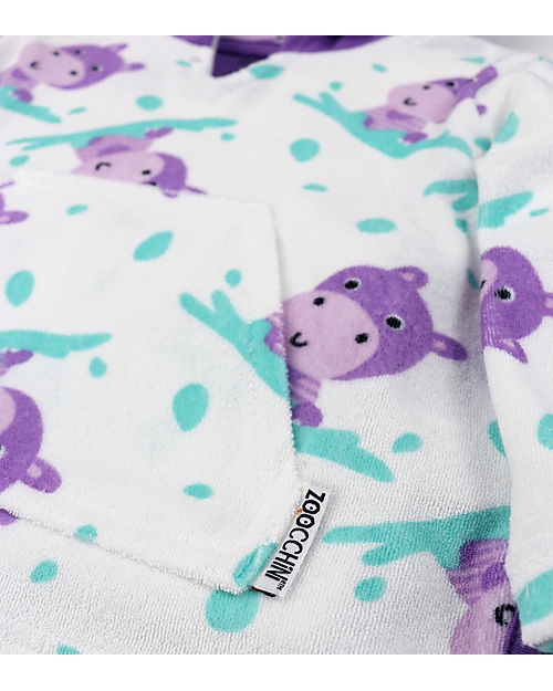 Zoocchini Accappatoio Baby Cover Up UPF 50+ Ippopotamo Accappatoi e Asciugamani