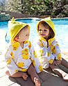 Zoocchini Accappatoio Baby Cover Up UPF 50+, Puddles l'Anatroccolo Accappatoi e Asciugamani
