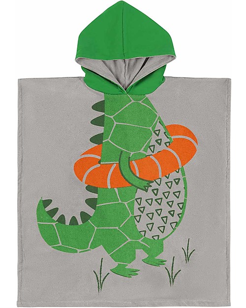 Zoocchini Accappatoio Poncho Kids, Aiden l'Alligatore (2-6 anni) Accappatoi e Asciugamani