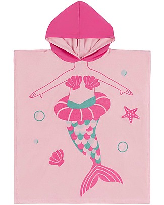Zoocchini Accappatoio Poncho Kids, Marietta la Sirena (2-6 anni) Accappatoi e Asciugamani