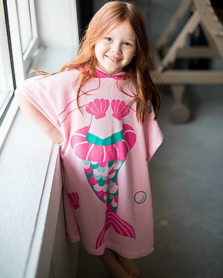 Zoocchini Accappatoio Poncho Kids, Marietta la Sirena (2-6 anni) Accappatoi e Asciugamani