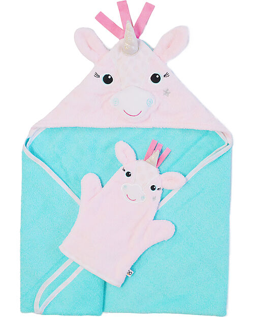 Zoocchini Asciugamano Baby con Cappuccio - Allie Unicorno - 100% Cotone Accappatoi e Asciugamani