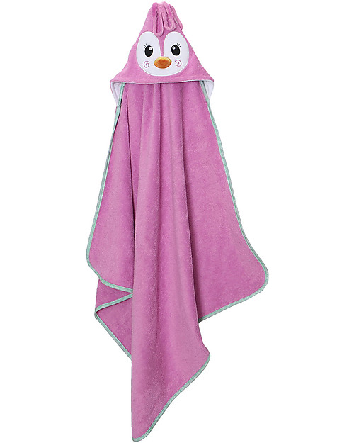 Zoocchini Asciugamano Baby con Cappuccio - Pinguino - 100% cotone Accappatoi e Asciugamani