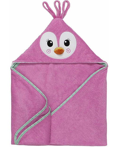 Zoocchini Asciugamano Baby con Cappuccio - Pinguino - 100% cotone Accappatoi e Asciugamani
