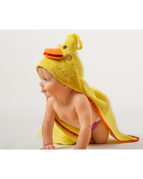 Zoocchini Asciugamano Baby con Cappuccio, Puddles l'Anatroccolo - 100% cotone Accappatoi e Asciugamani