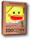 Zoocchini Asciugamano Baby con Cappuccio, Puddles l'Anatroccolo - 100% cotone Accappatoi e Asciugamani