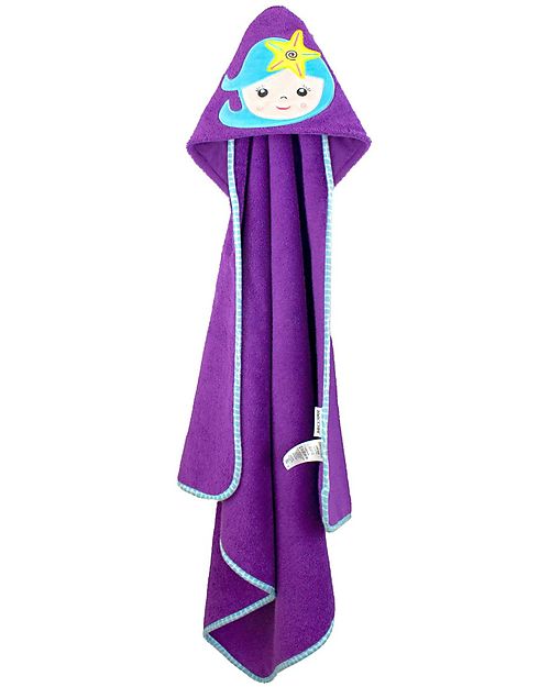 Zoocchini Asciugamano Baby con Cappuccio - Sirena - 100% cotone Accappatoi e Asciugamani