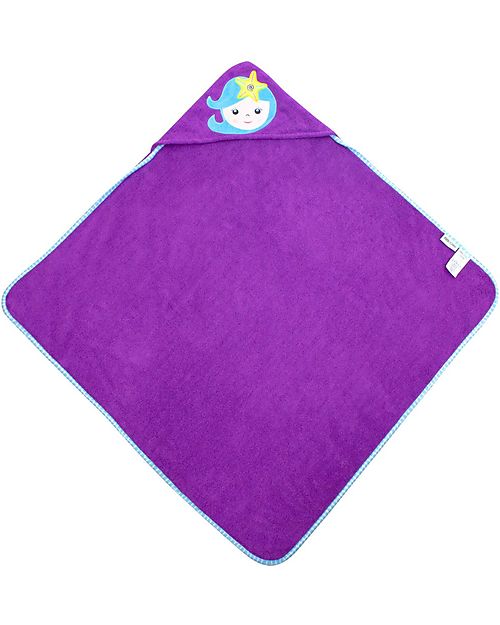 Zoocchini Asciugamano Baby con Cappuccio - Sirena - 100% cotone Accappatoi e Asciugamani