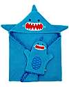 Zoocchini Asciugamano Baby con Cappuccio - Squalo - 100% cotone Accappatoi e Asciugamani