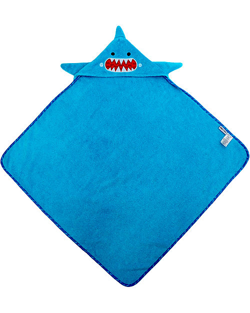 Zoocchini Asciugamano Baby con Cappuccio - Squalo - 100% cotone Accappatoi e Asciugamani