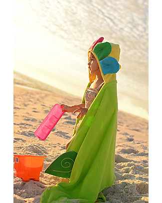 Zoocchini Asciugamano Bimbi con Cappuccio, Fiore - 100% cotone Accappatoi e Asciugamani