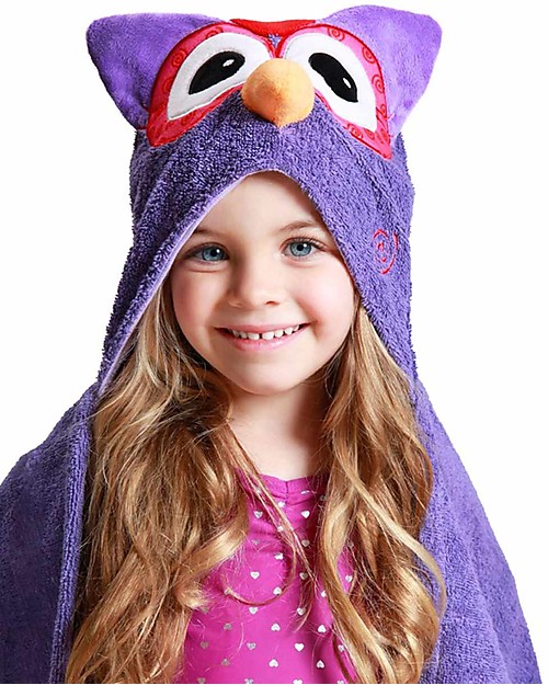 Zoocchini Asciugamano Bimbi con Cappuccio, Olive il Gufetto - 100% cotone Accappatoi e Asciugamani