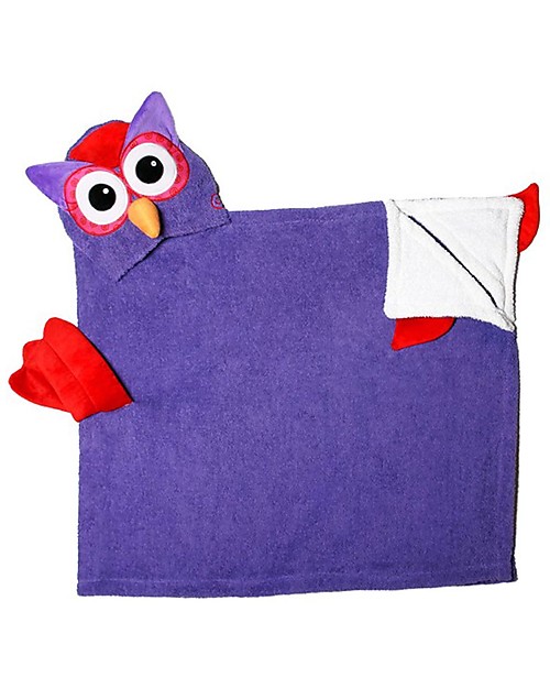 Zoocchini Asciugamano Bimbi con Cappuccio, Olive il Gufetto - 100% cotone Accappatoi e Asciugamani