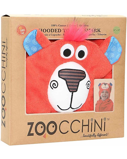 Zoocchini Asciugamano Bimbi con Cappuccio - Orsetto - 100% cotone Accappatoi e Asciugamani