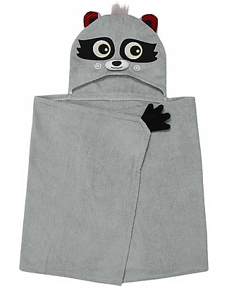 Zoocchini Asciugamano Bimbi con Cappuccio, Sherman lo Squalo - 100% cotone  unisex (bambini)