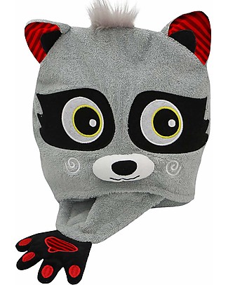 Zoocchini Asciugamano Bimbi con Cappuccio - Procione - 100% cotone Accappatoi e Asciugamani