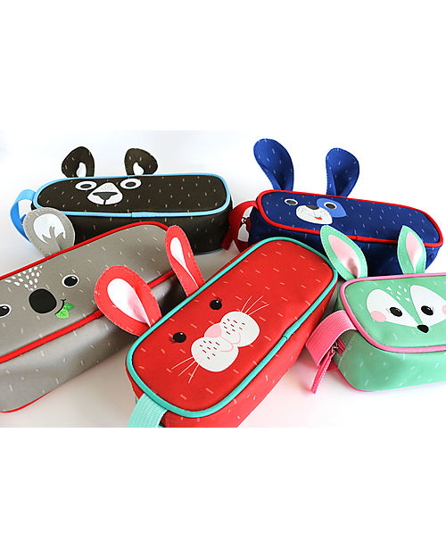 Zoocchini Astuccio stampato per la Scuola con Chiusura a Zip - Orso Astucci per la Scuola