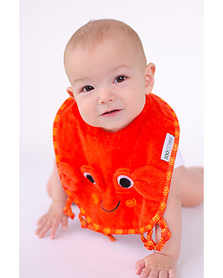 Zoocchini Bavaglino Baby, Charlie il Granchio - 100% cotone Bavagli Classici